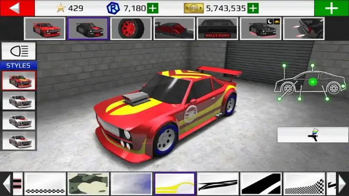 Modded Features of Rally Fury MOD APK